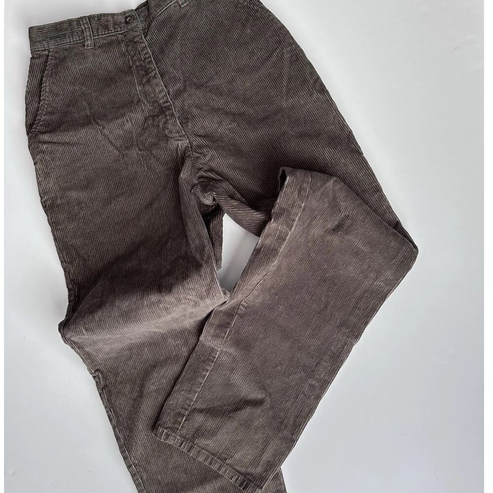 Vintage Woolrich Corduroy Pants Womens Size 10 Loden Green Highrise Pockets 1964